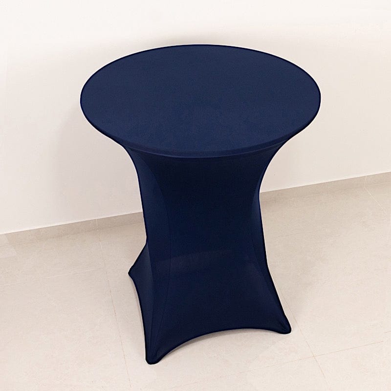 36" Elegant Spandex Cocktail Table Cover High Top Style