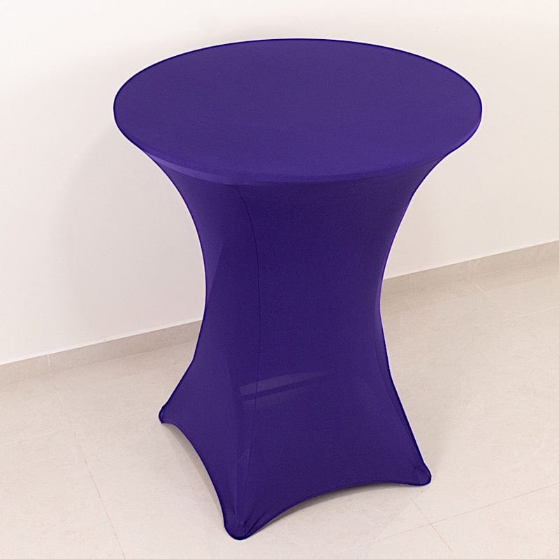 36" Elegant Spandex Cocktail Table Cover High Top Style