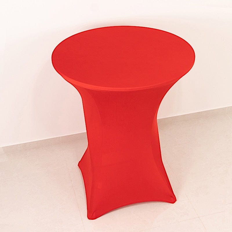 36" Elegant Spandex Cocktail Table Cover High Top Style