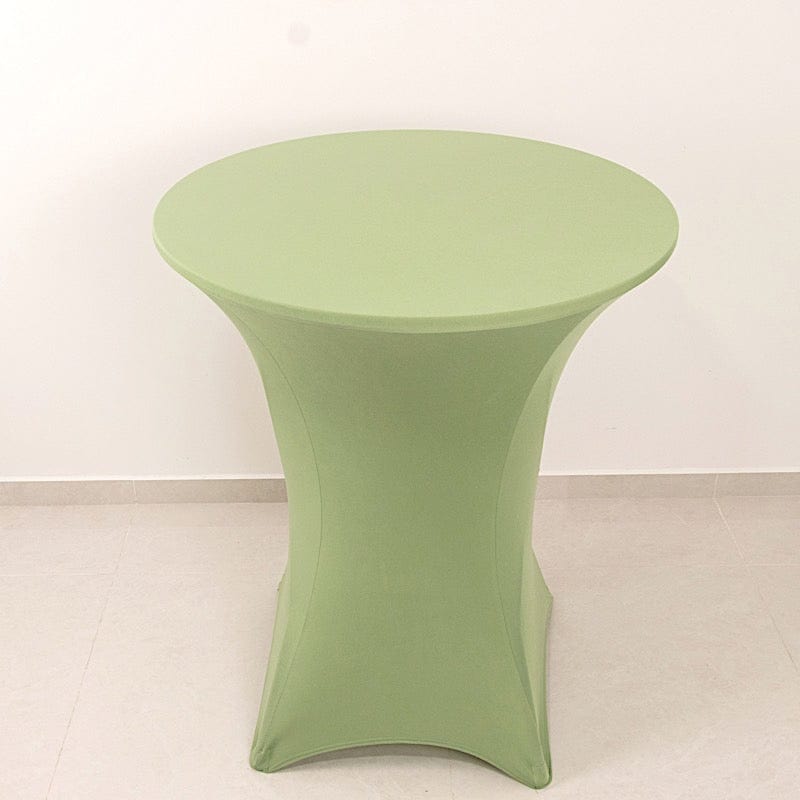 36" Elegant Spandex Cocktail Table Cover High Top Style