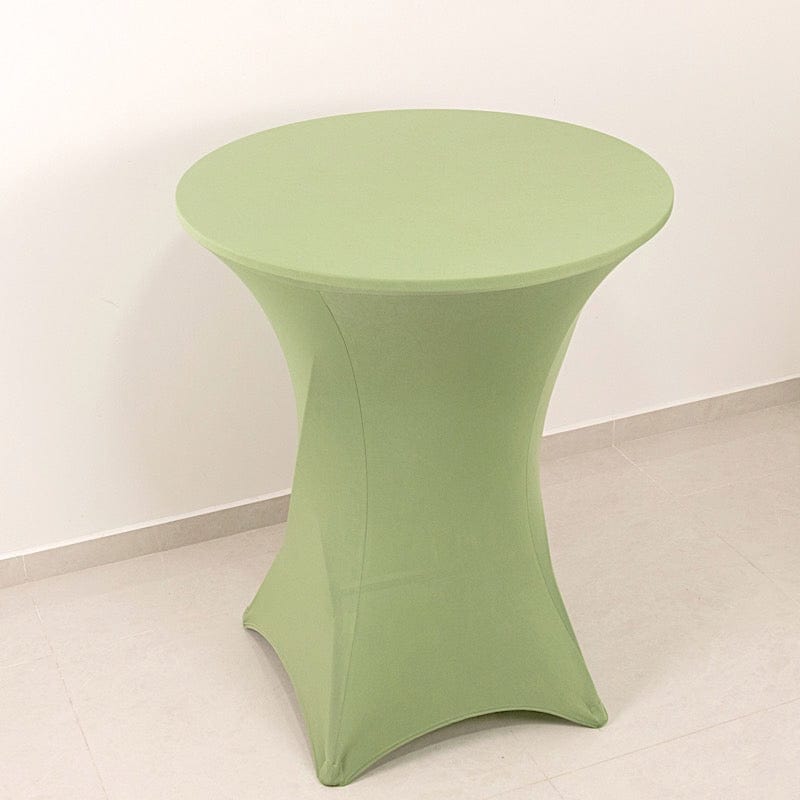 36" Elegant Spandex Cocktail Table Cover High Top Style