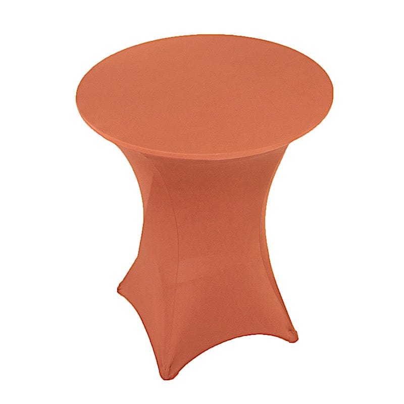 36" Elegant Spandex Cocktail Table Cover High Top Style