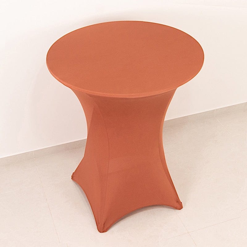 36" Elegant Spandex Cocktail Table Cover High Top Style