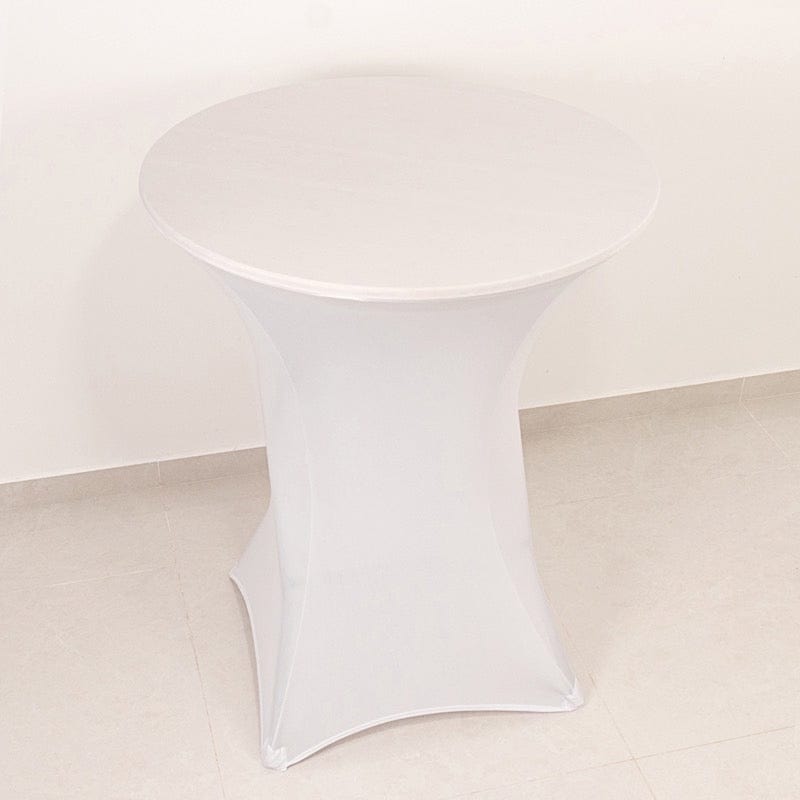 36" Elegant Spandex Cocktail Table Cover High Top Style