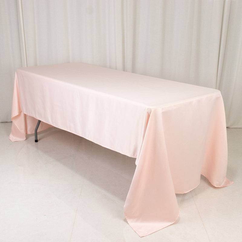 60" x 126" Lamour Satin Rectangular Tablecloth