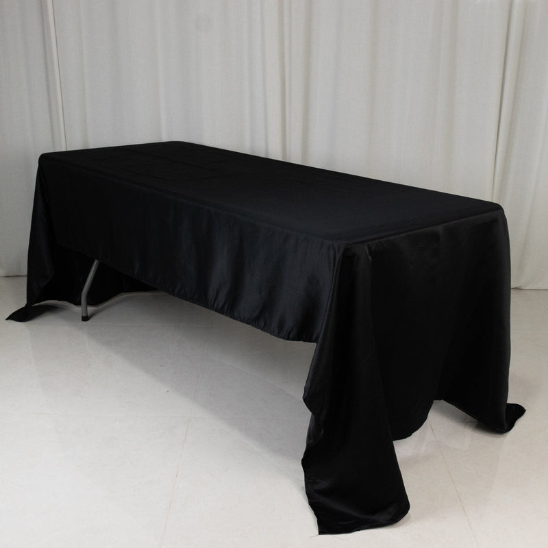 60" x 126" Lamour Satin Rectangular Tablecloth
