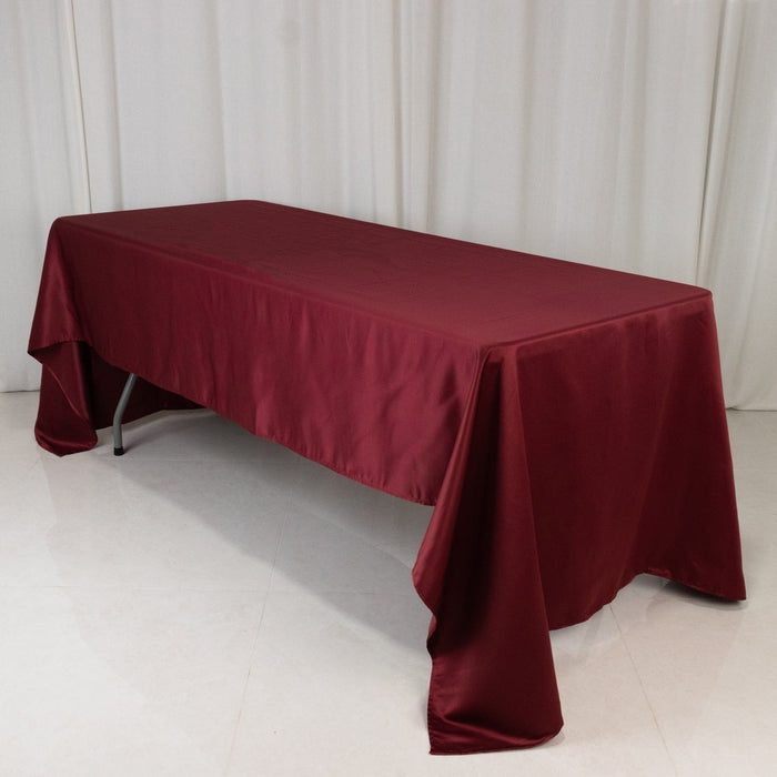 60" x 126" Lamour Satin Rectangular Tablecloth