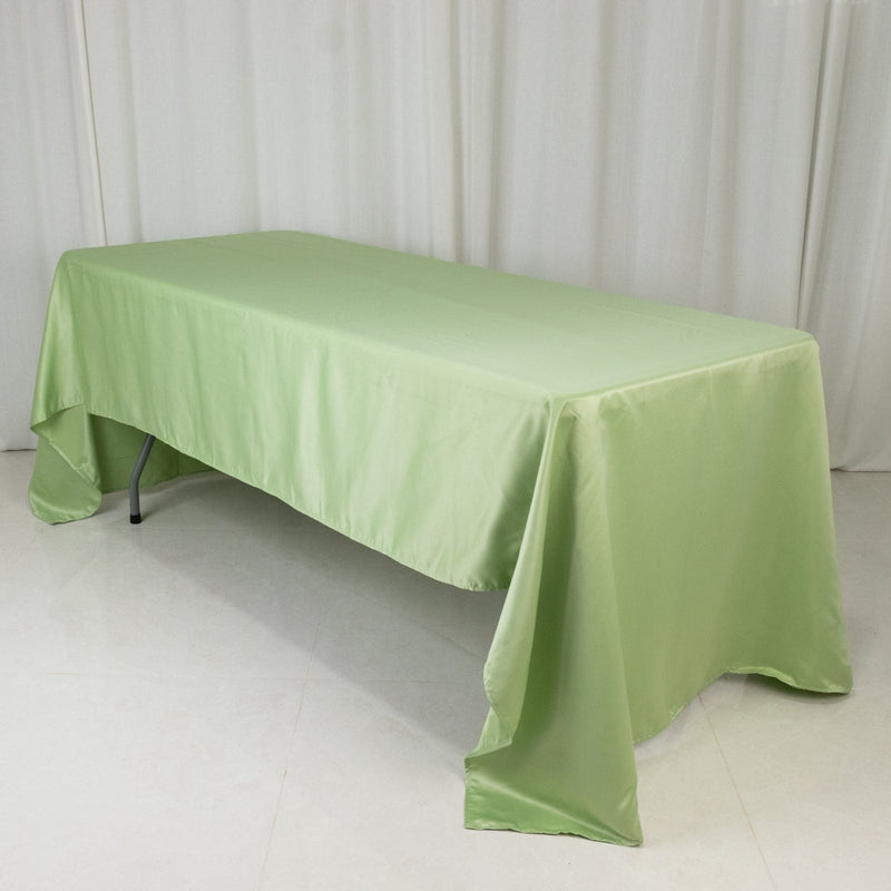 60" x 126" Lamour Satin Rectangular Tablecloth