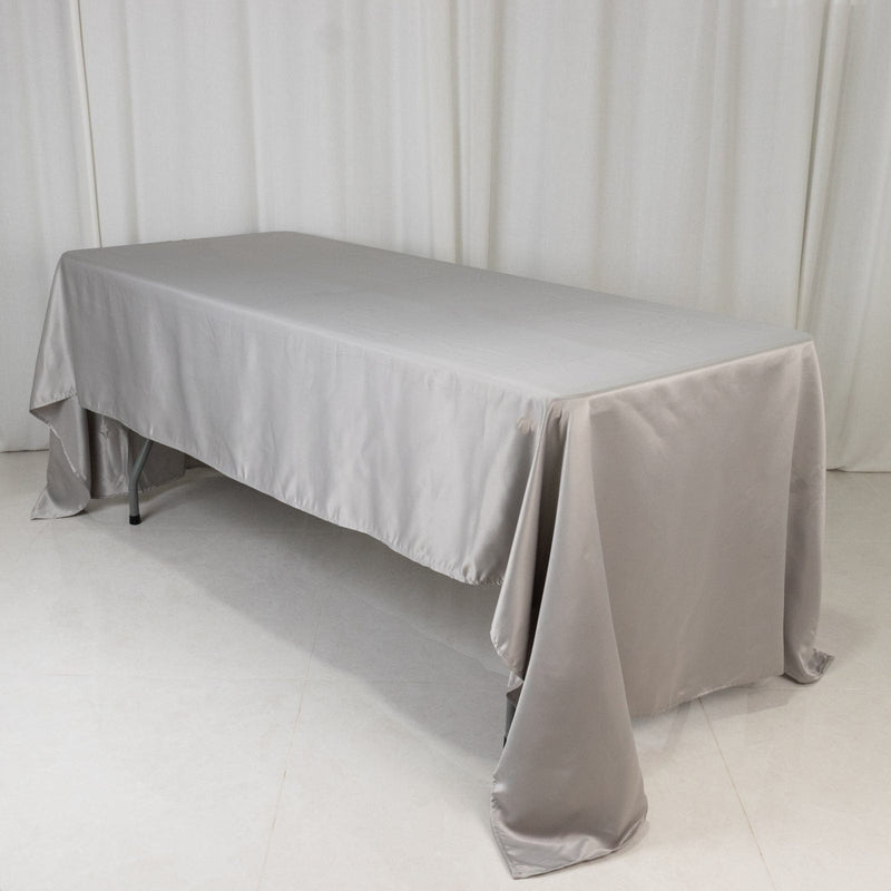 60" x 126" Lamour Satin Rectangular Tablecloth