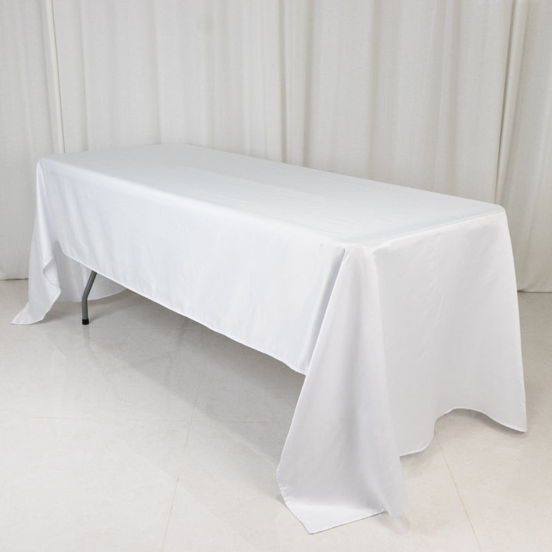 60" x 126" Lamour Satin Rectangular Tablecloth