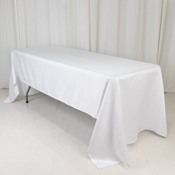60" x 126" Lamour Satin Rectangular Tablecloth
