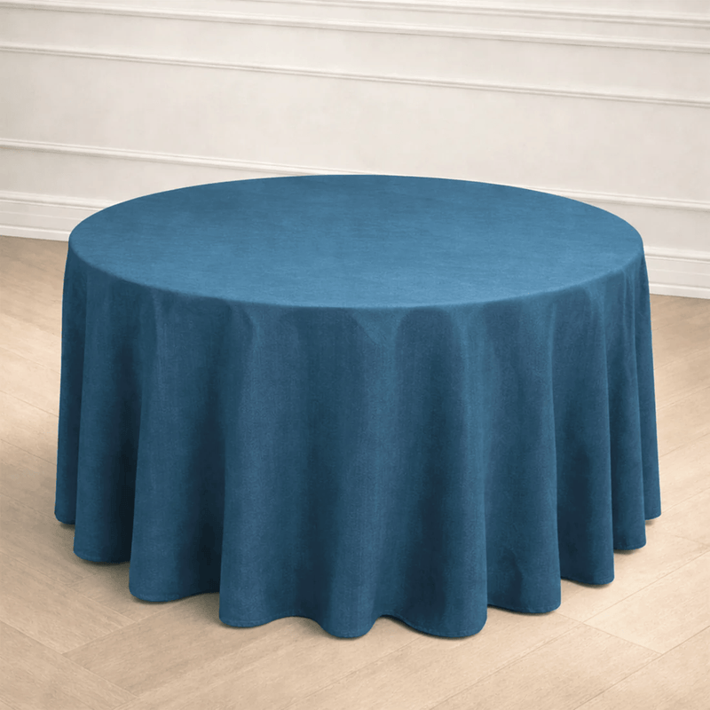 120" Polyester Round Tablecloth Wedding Party Table Linens