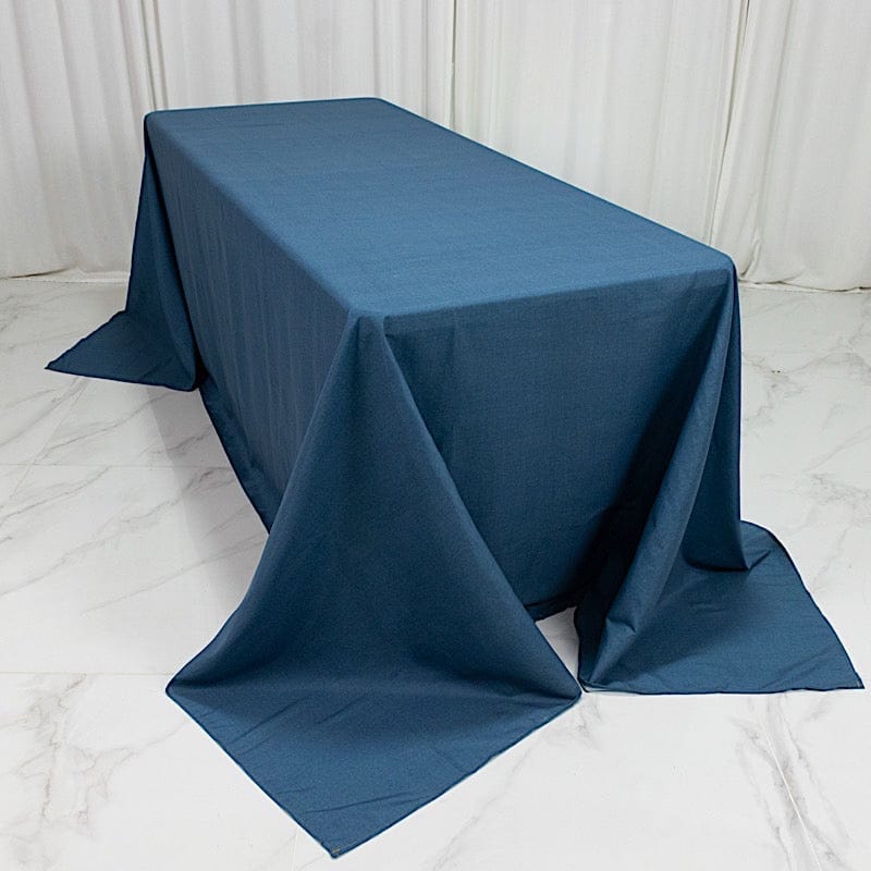90" x 132" Polyester Rectangular Tablecloth
