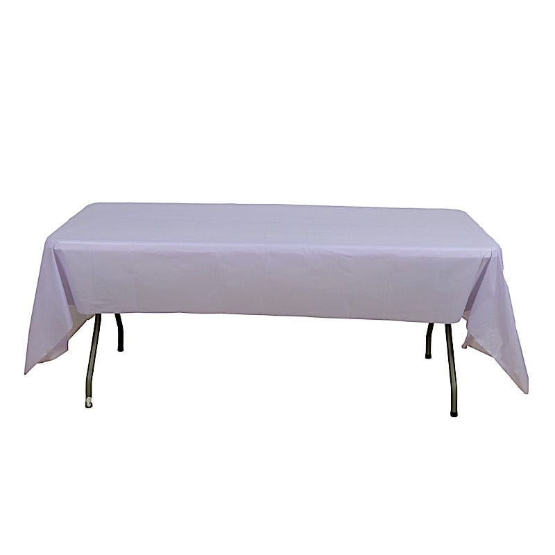 5 pcs 54x108" Disposable Plastic Table Covers Tablecloths