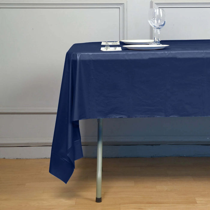 5 pcs 54x108" Disposable Plastic Table Covers Tablecloths