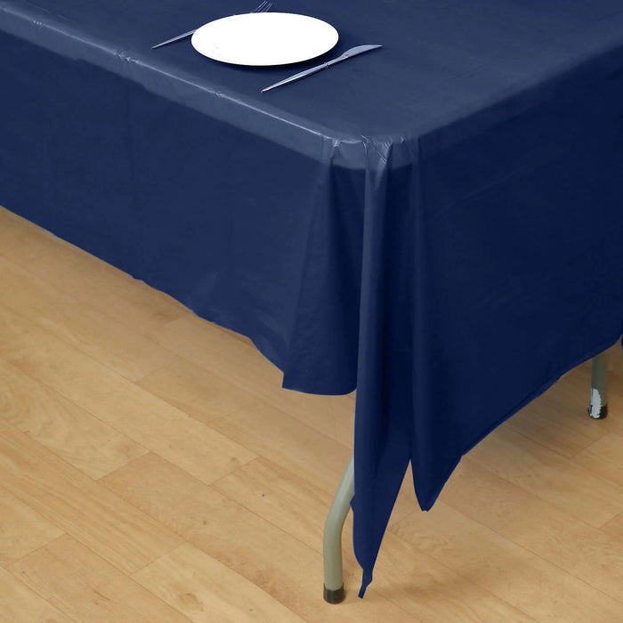 5 pcs 54x108" Disposable Plastic Table Covers Tablecloths