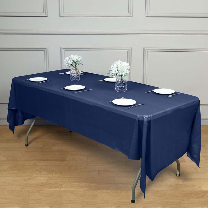 5 pcs 54x108" Disposable Plastic Table Covers Tablecloths