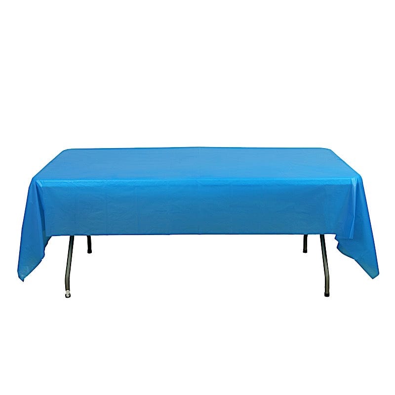 5 pcs 54x108" Disposable Plastic Table Covers Tablecloths