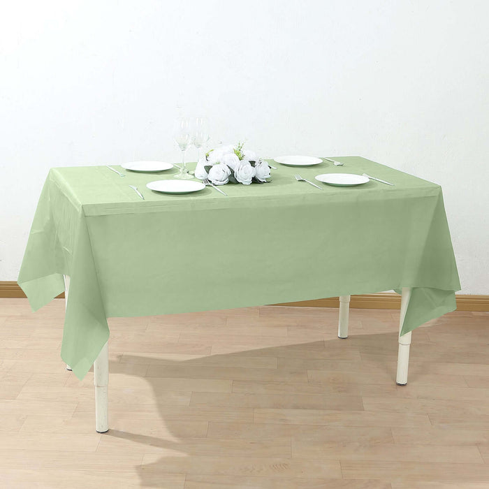 5 pcs 54x108" Disposable Plastic Table Covers Tablecloths