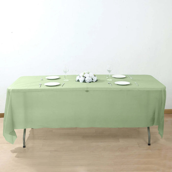 5 pcs 54x108" Disposable Plastic Table Covers Tablecloths