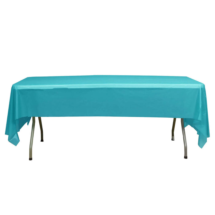 5 pcs 54x108" Disposable Plastic Table Covers Tablecloths