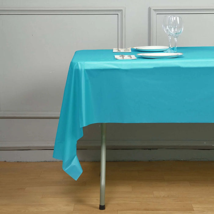 5 pcs 54x108" Disposable Plastic Table Covers Tablecloths