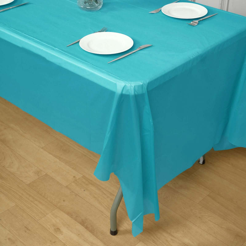 5 pcs 54x108" Disposable Plastic Table Covers Tablecloths