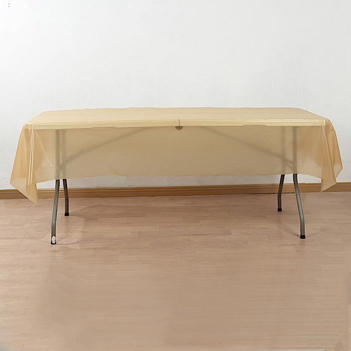 54x3600" Disposable Plastic Table Cover Roll Cuts Up Box