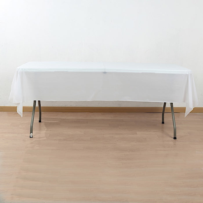 54x3600" Disposable Plastic Table Cover Roll Cuts Up Box