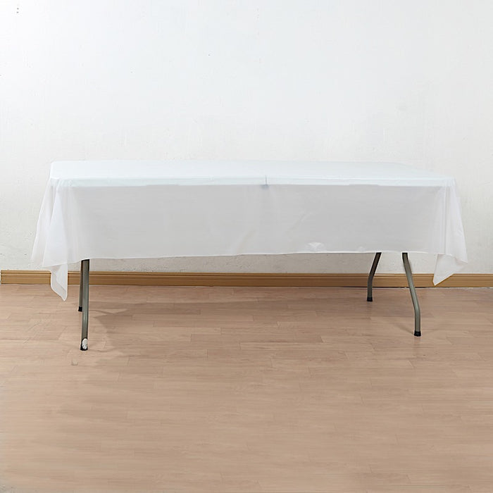 54x3600" Disposable Plastic Table Cover Roll Cuts Up Box