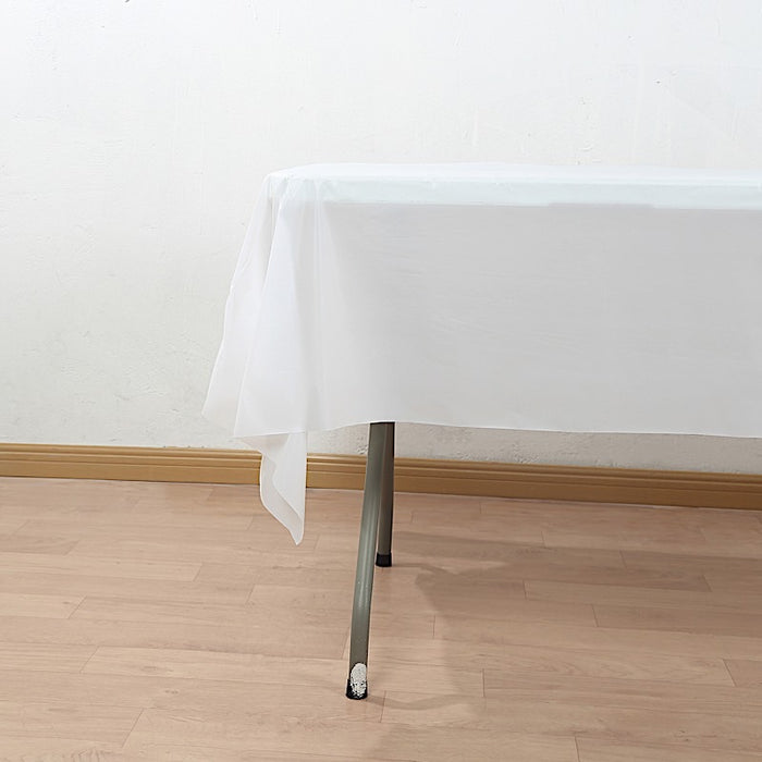 54x3600" Disposable Plastic Table Cover Roll Cuts Up Box