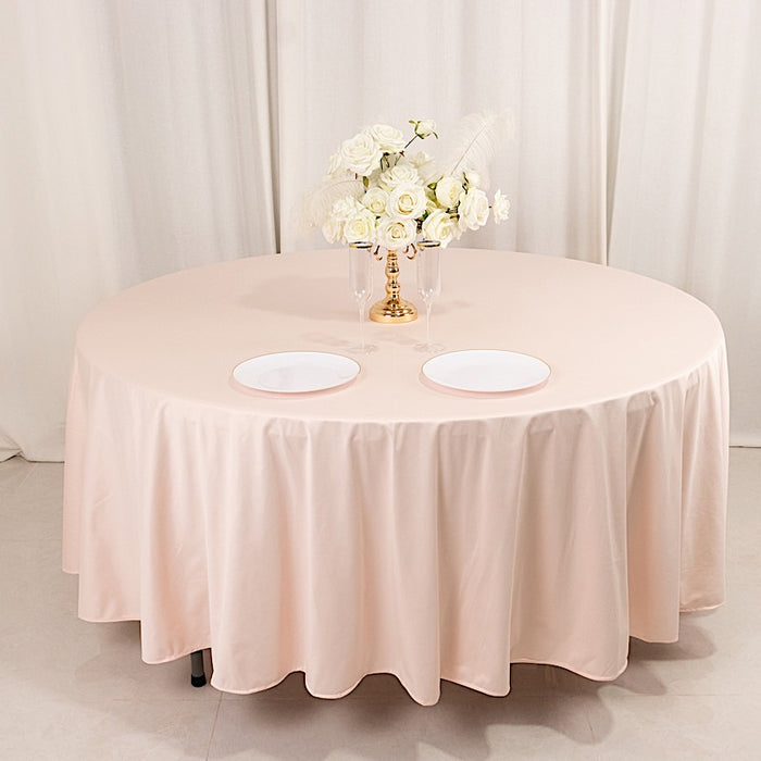 108" Premium Scuba Round Tablecloth