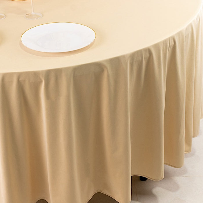 108" Premium Scuba Round Tablecloth