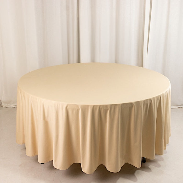 108" Premium Scuba Round Tablecloth