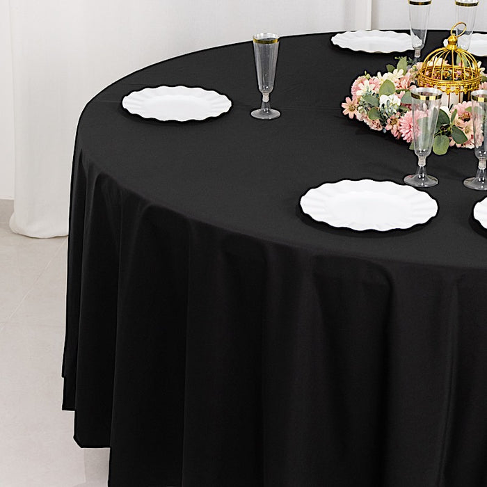 108" Premium Scuba Round Tablecloth