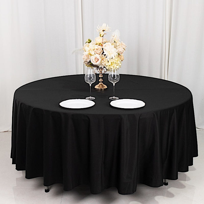 108" Scuba Polyester Round Tablecloth Wedding Table Linens