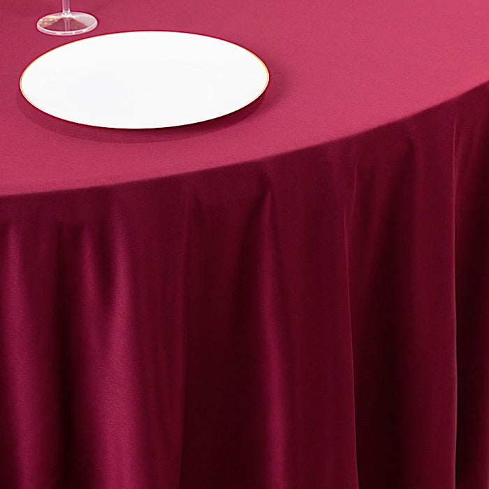 108" Premium Scuba Round Tablecloth