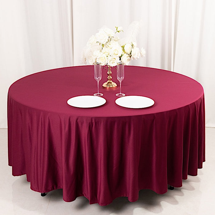 108" Premium Scuba Round Tablecloth