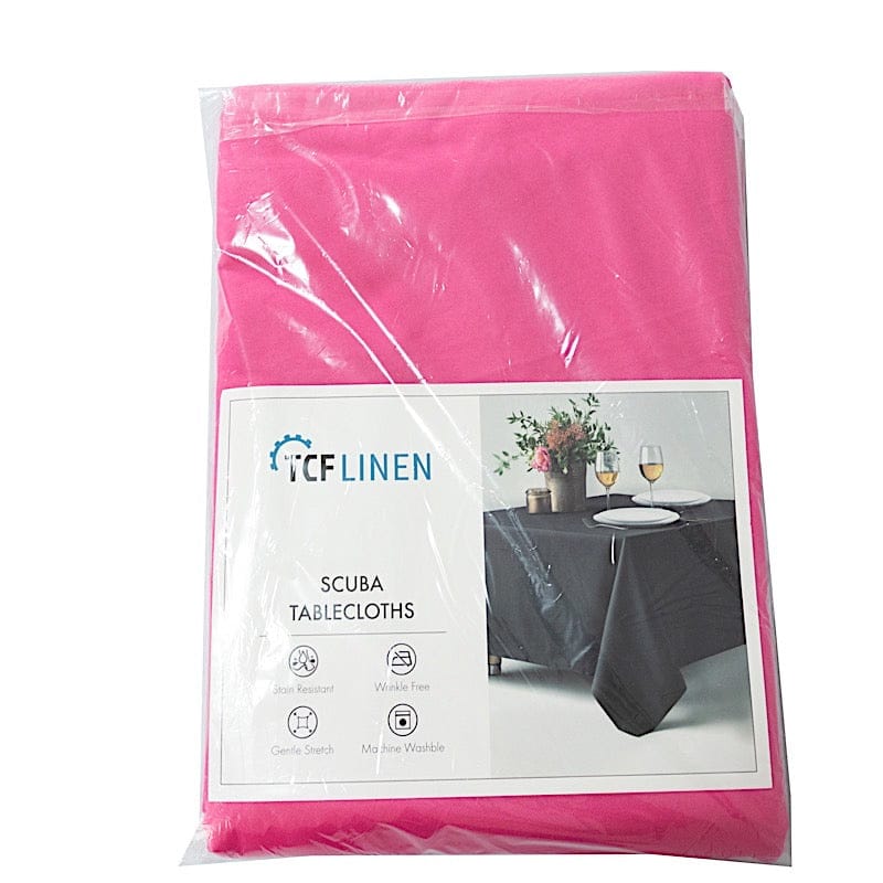 108" Premium Scuba Round Tablecloth