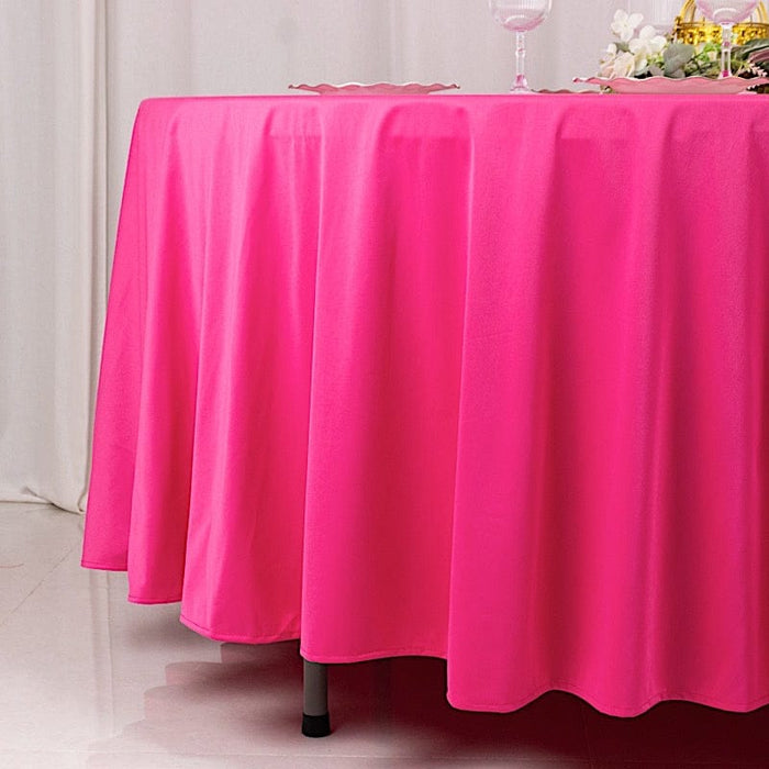 108" Premium Scuba Round Tablecloth