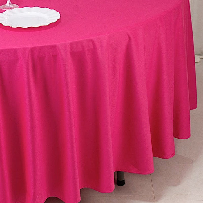 108" Premium Scuba Round Tablecloth