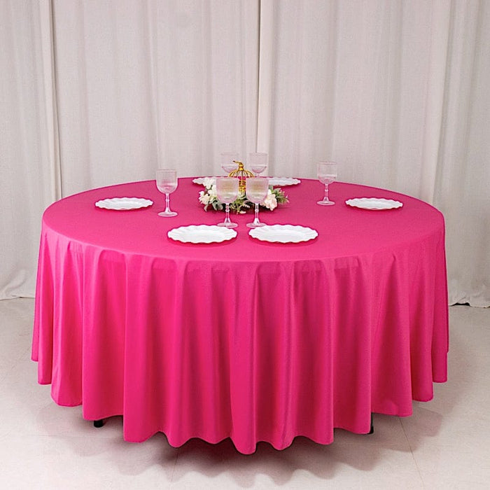 108" Premium Scuba Round Tablecloth