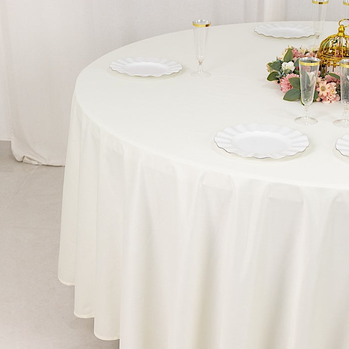 108" Premium Scuba Round Tablecloth