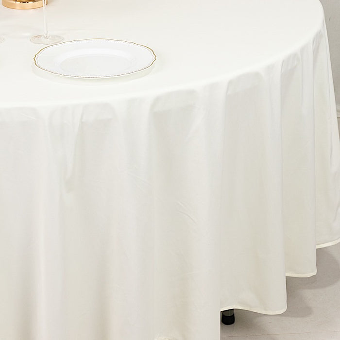 108" Premium Scuba Round Tablecloth