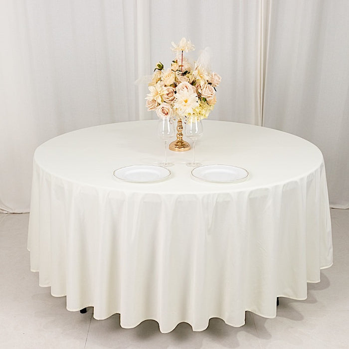 108" Premium Scuba Round Tablecloth