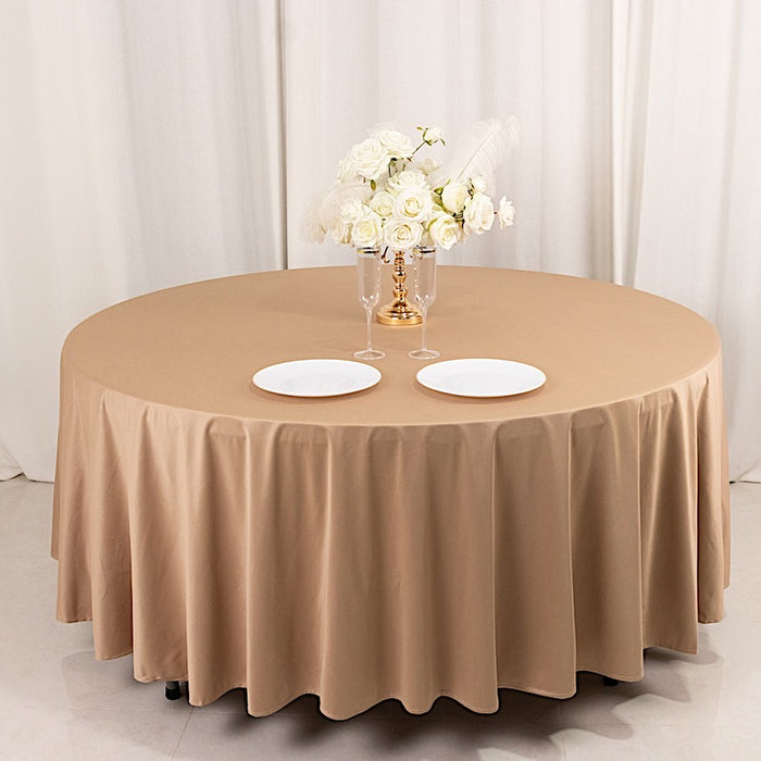 108" Premium Scuba Round Tablecloth