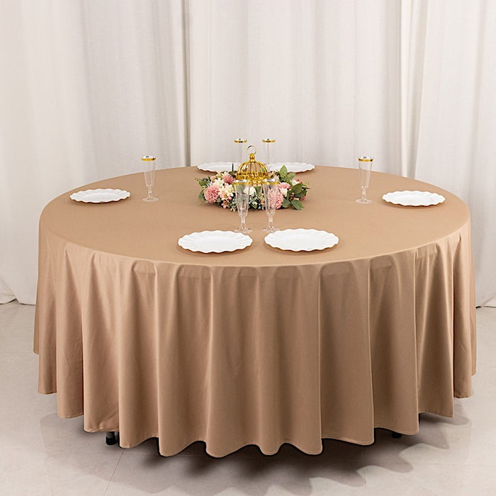 108" Premium Scuba Round Tablecloth