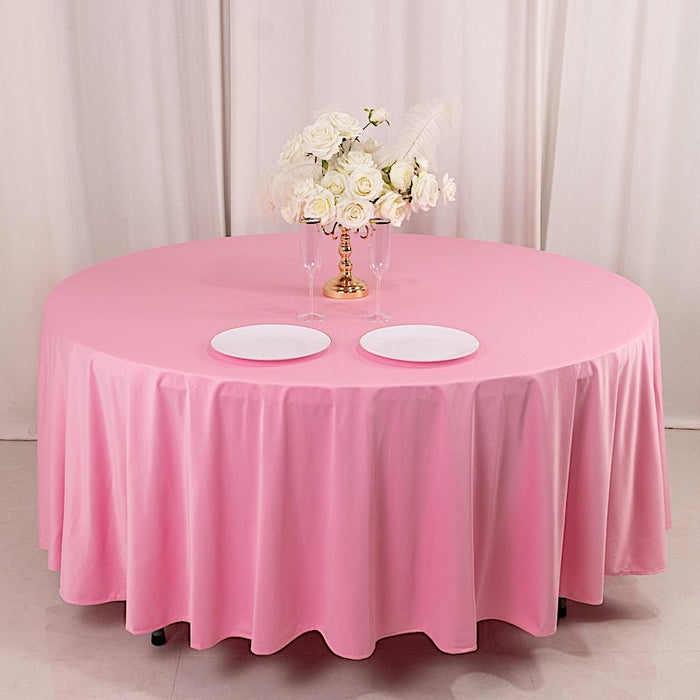 108" Premium Scuba Round Tablecloth