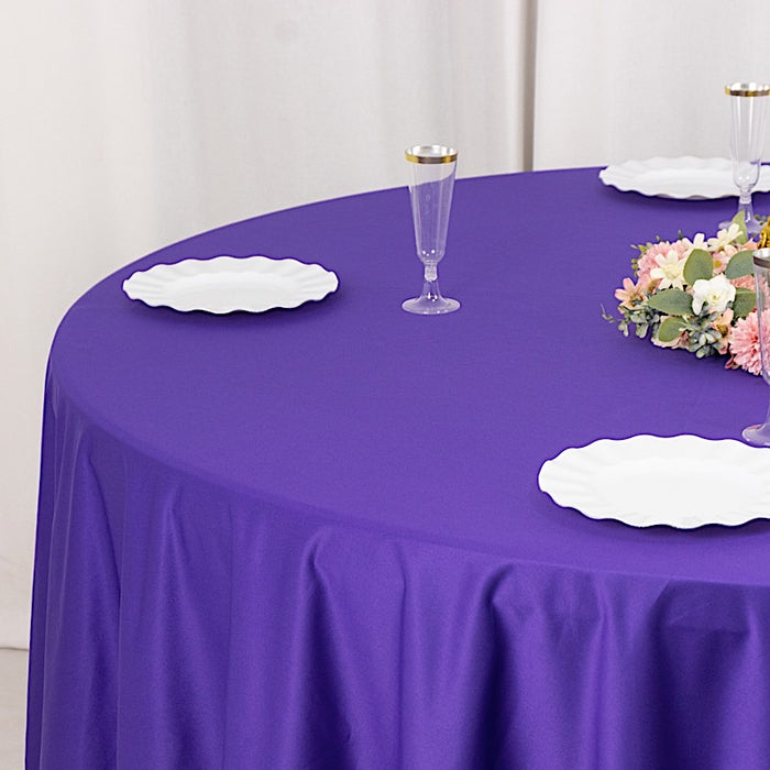 108" Premium Scuba Round Tablecloth