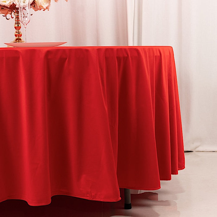 108" Premium Scuba Round Tablecloth